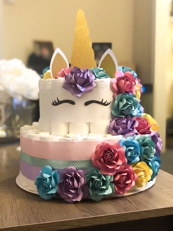 tarta-panales-baby-shower-unicornio