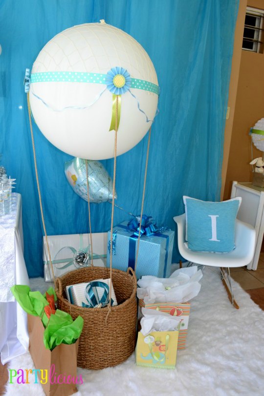 volatilidad reinado Ineficiente Baby Shower para niño: Globos aerostáticos