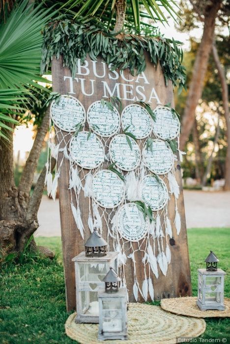 Mesas bodas bohemias