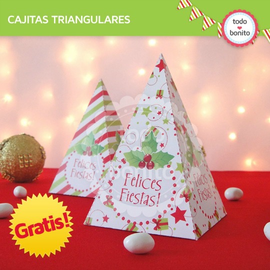 Cajitas Navideñas imprimibles