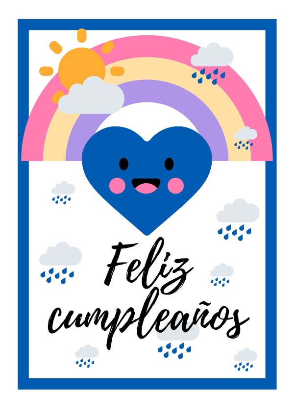 Cartel Feliz Cumpleaños para imprimir gratis