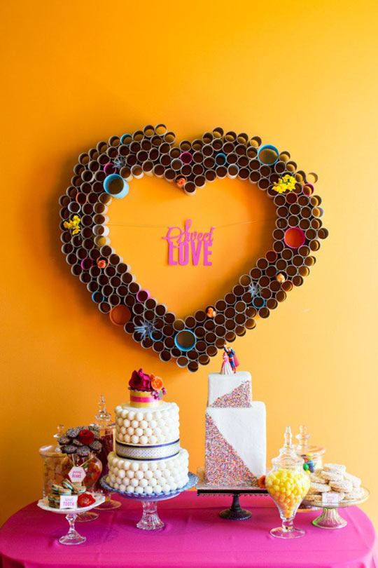 DIY corazón gigante para decorar