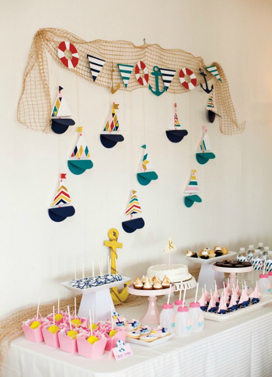 Ideas para una adorable fiesta náutica