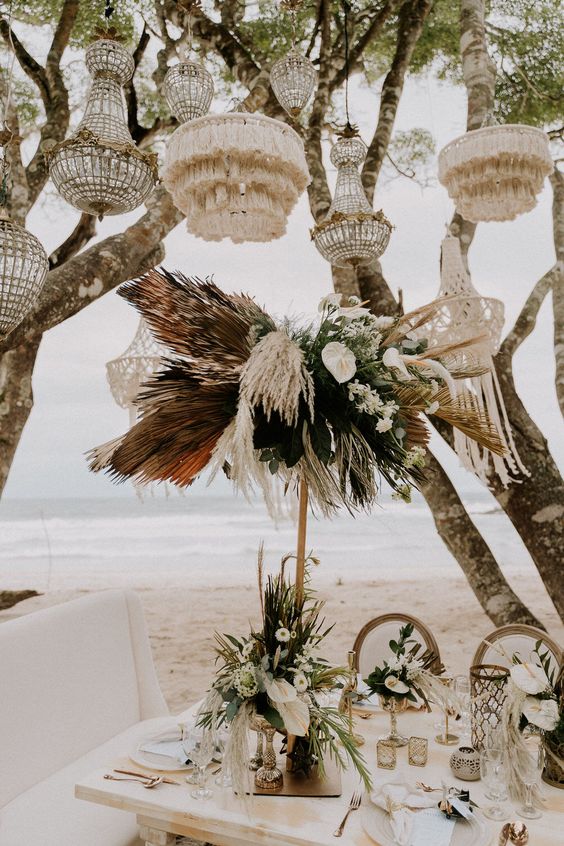 Bodas boho en la playa