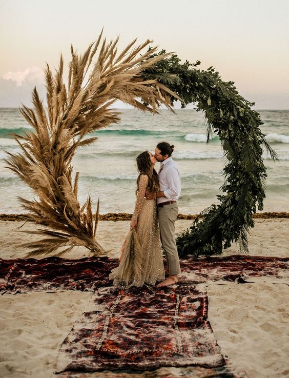 Boda boho chic playa