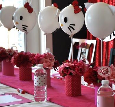 Como decorar globos de Hello Kitty