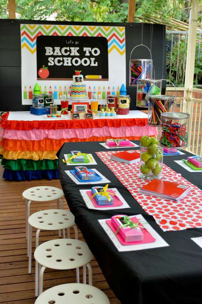 Ideas de decoración para fiesta vuelta al cole