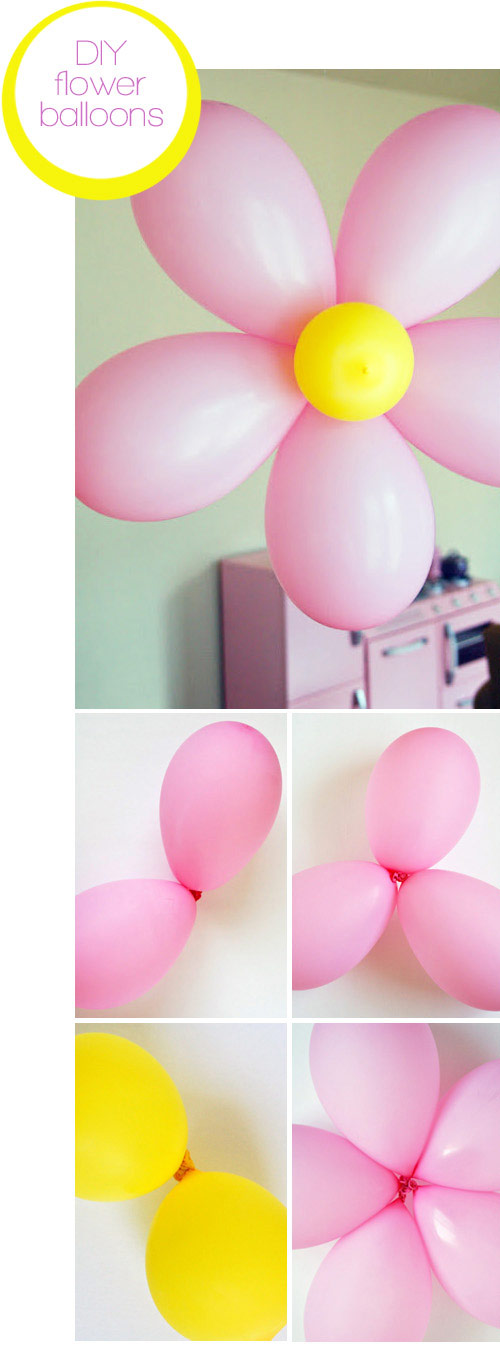 Como hacer flores con globos