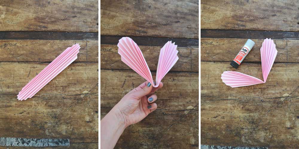 Como hacer guirnalda de corazones de papel
