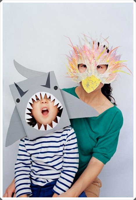 Máscaras de cartón para niños