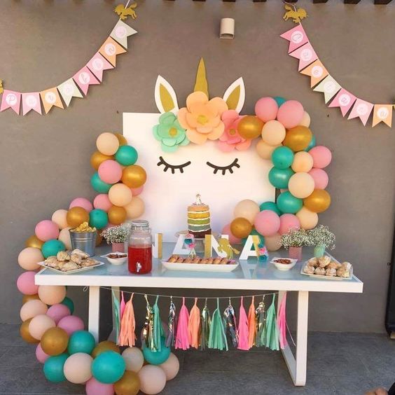 Una pared Unicornio para tu fiesta