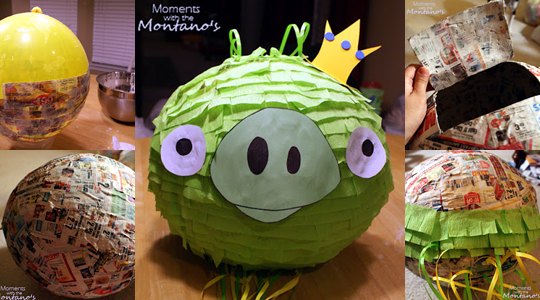 Como hacer una piñata de Angry Birds