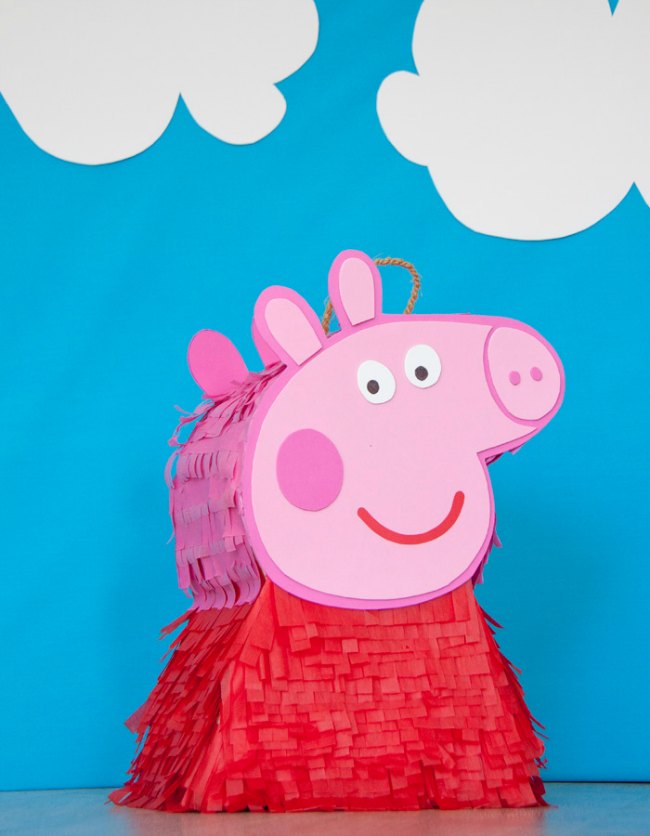 Piñata de Pepa Pig paso a paso