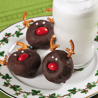 Mini donuts de Navidad