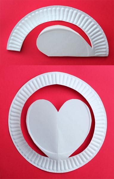 Gorros de papel con corazones paso paso