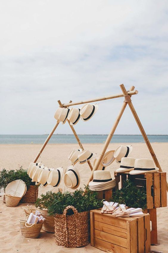 Boda boho chic en la playa