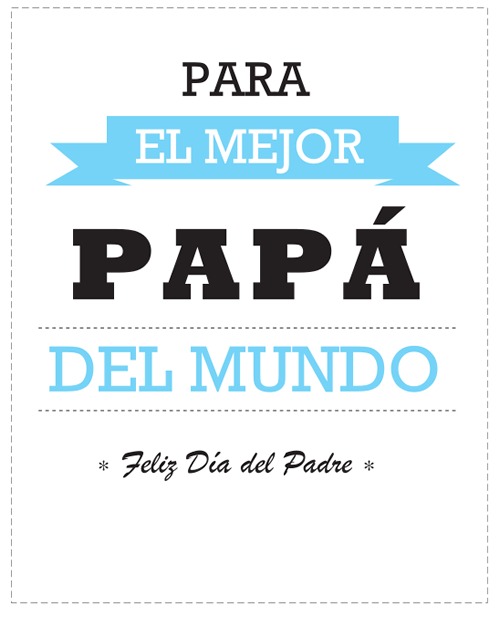 Tarjetas Día del Padre para imprimir