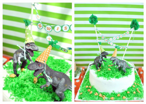 Ideas para decorar una tarta de Dinosaurios